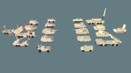 Low-Poly Tanks Mega Pack