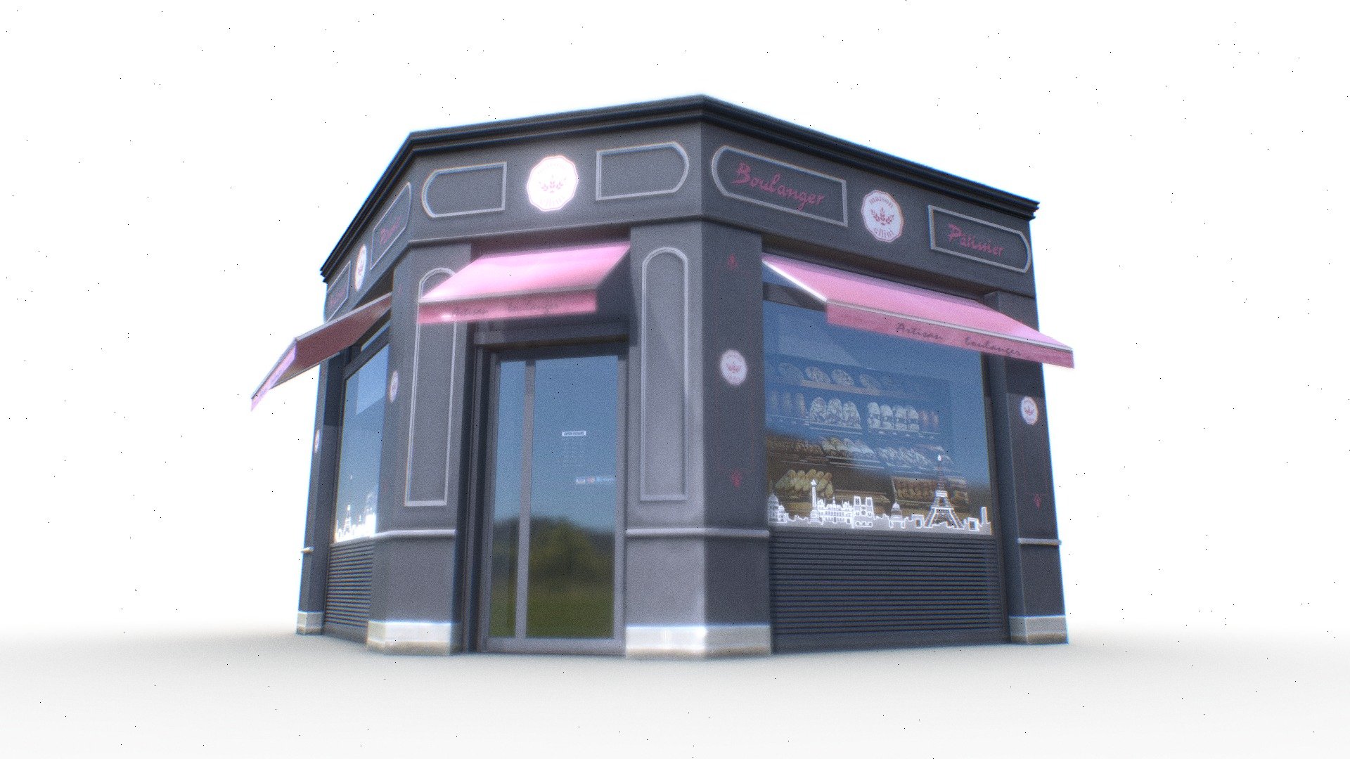 Store Facade 4 3d model