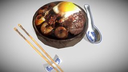 Nasi Lemak (3D Food Asset)