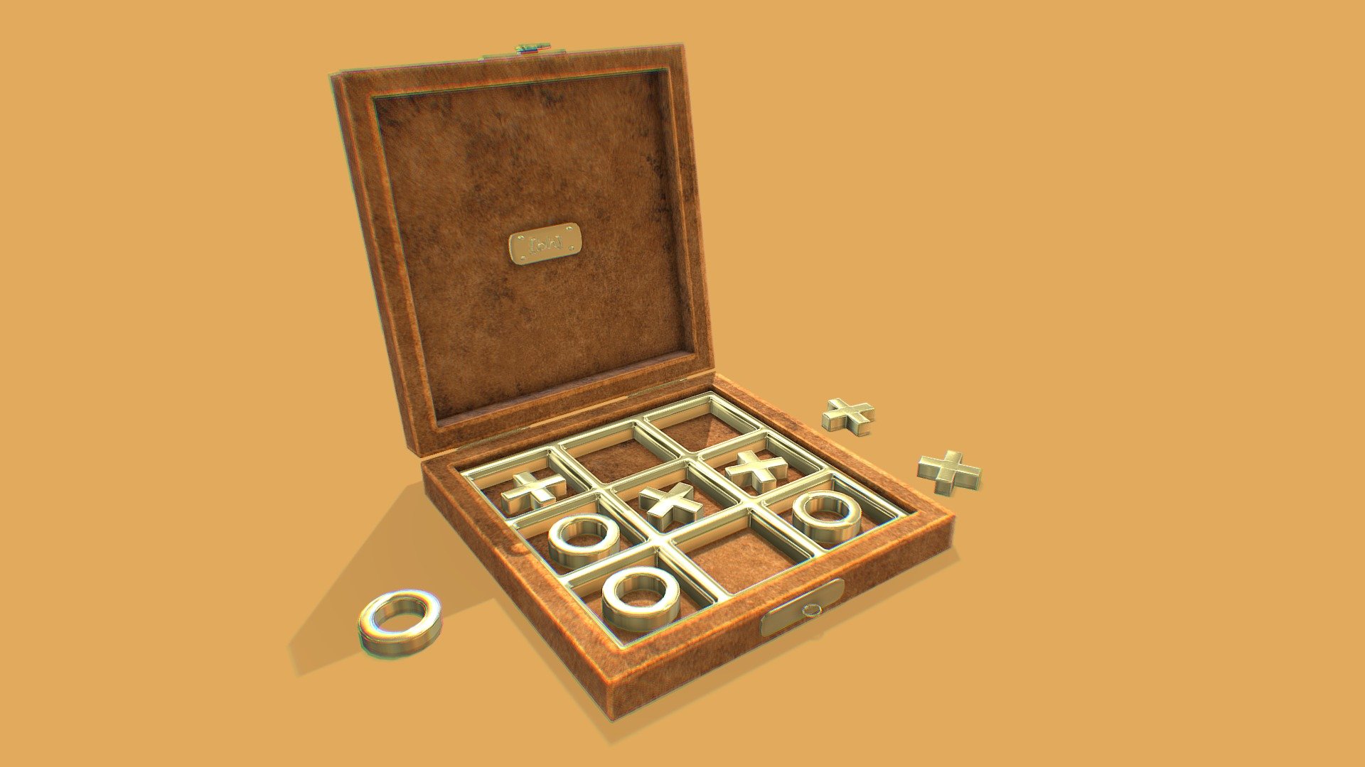 Tic tac toe 3d model