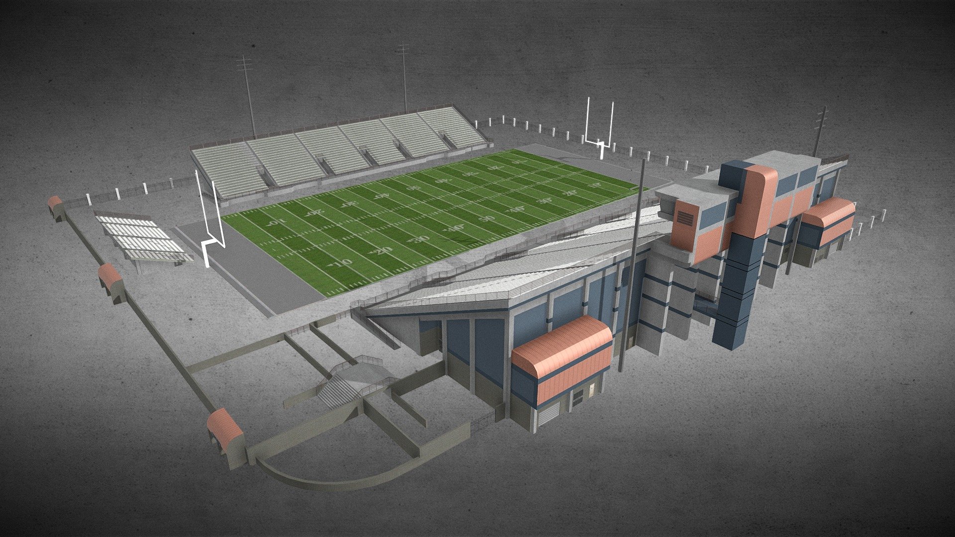 Pennington Field 3d model