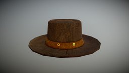 Low Poly Cowboy Hat