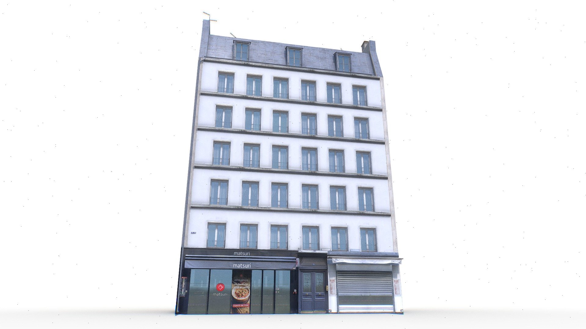 Parisian Tenement Building 3d model