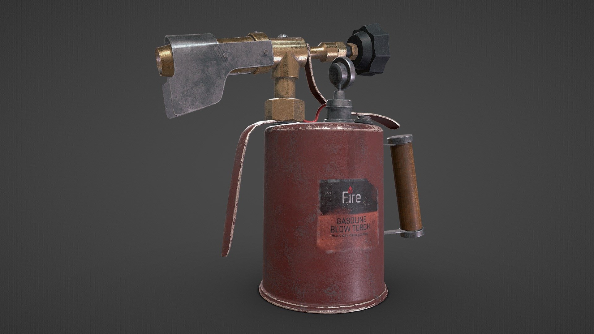 Blowtorch Low-poly 3d model