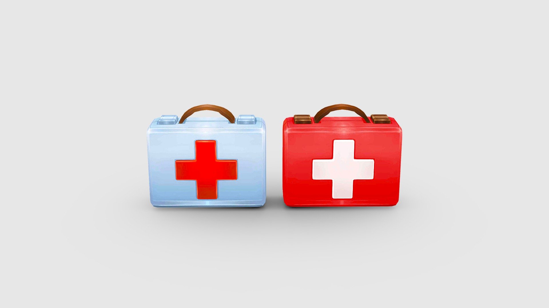 Cartoon medical kit 3d model