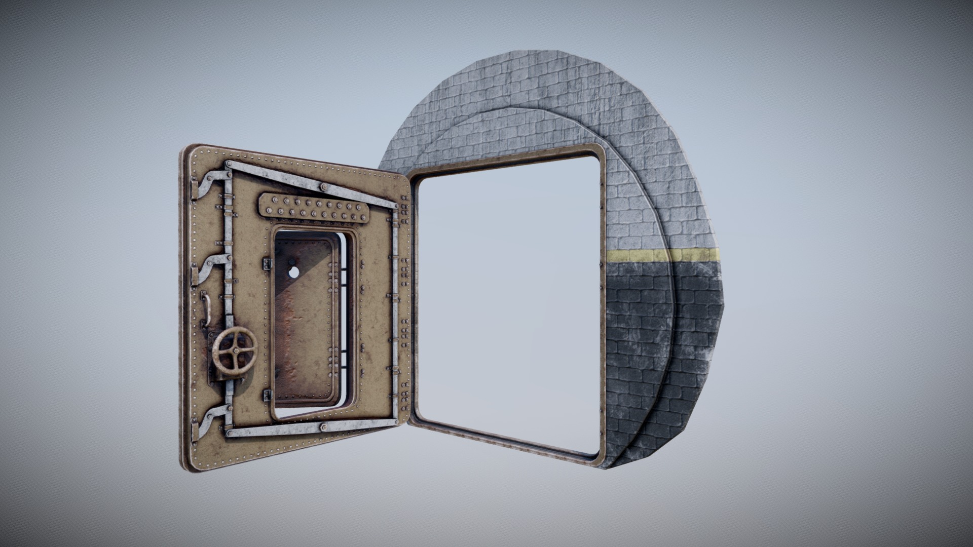 Bunker door 3d model