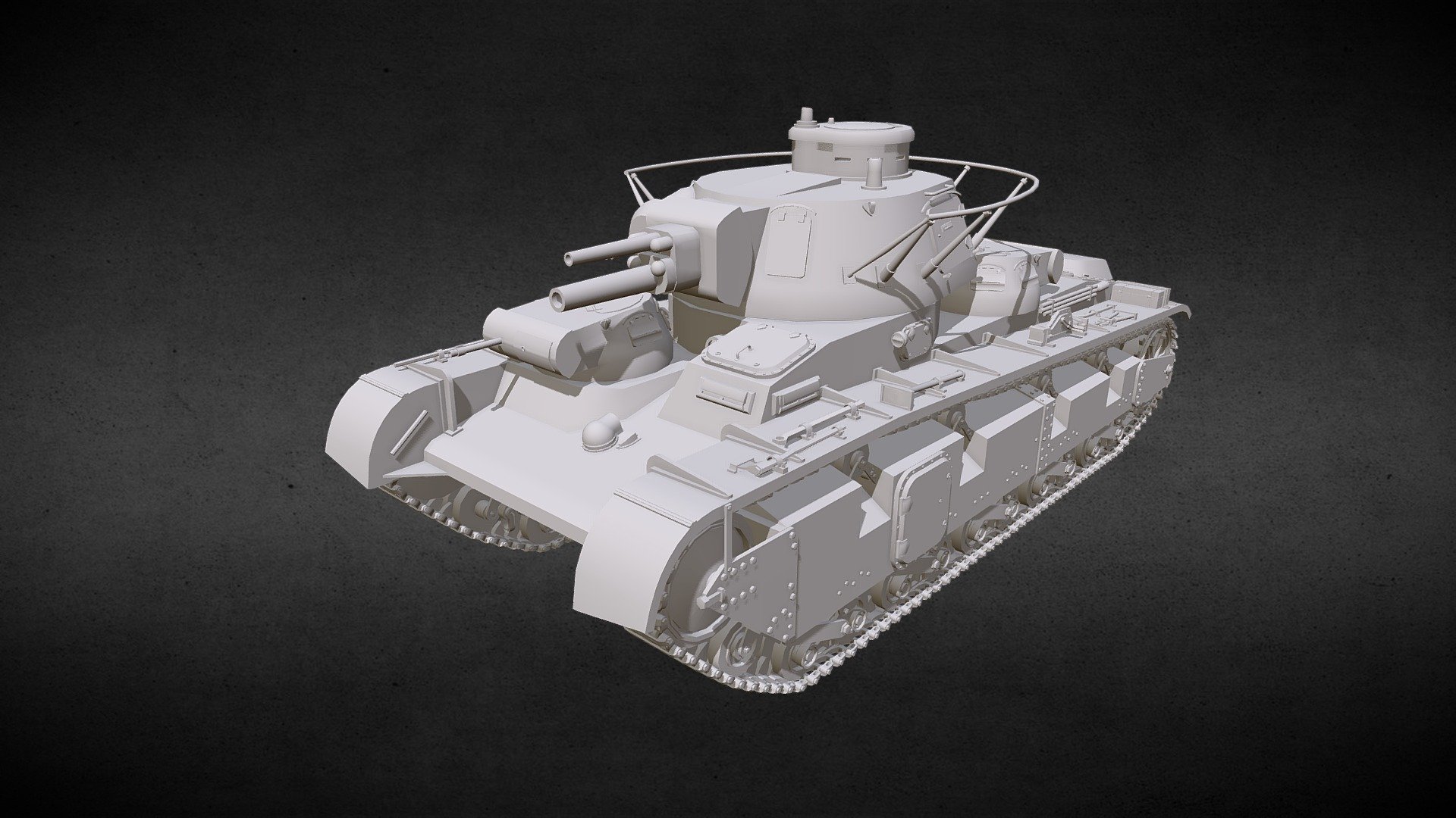 Tank- Neubaufahrzeug Ausf A 3d model