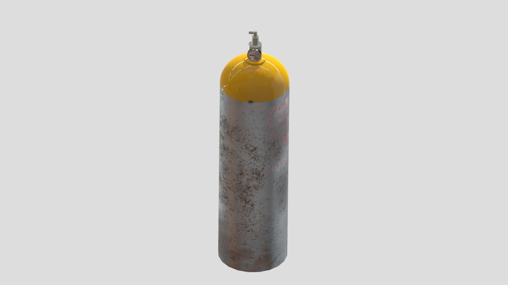 Old Oxygen Tank 3d model