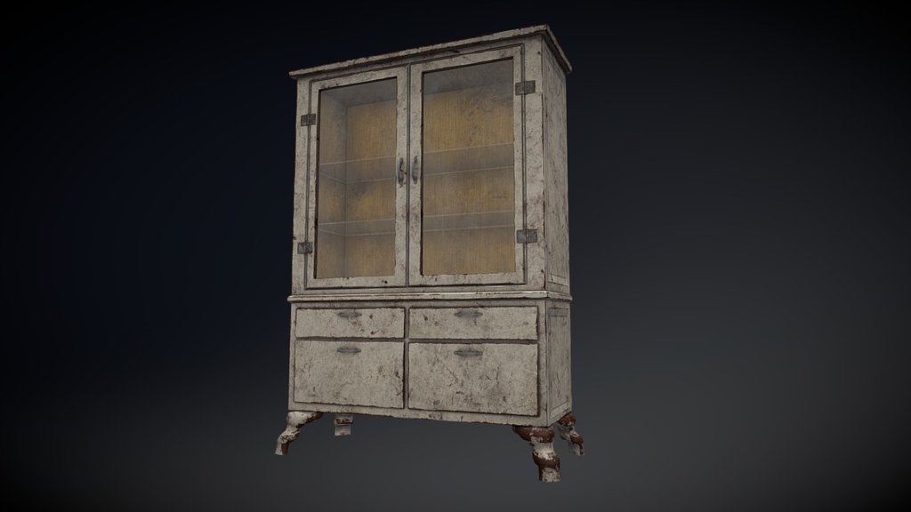 Old Cabinet 3d model