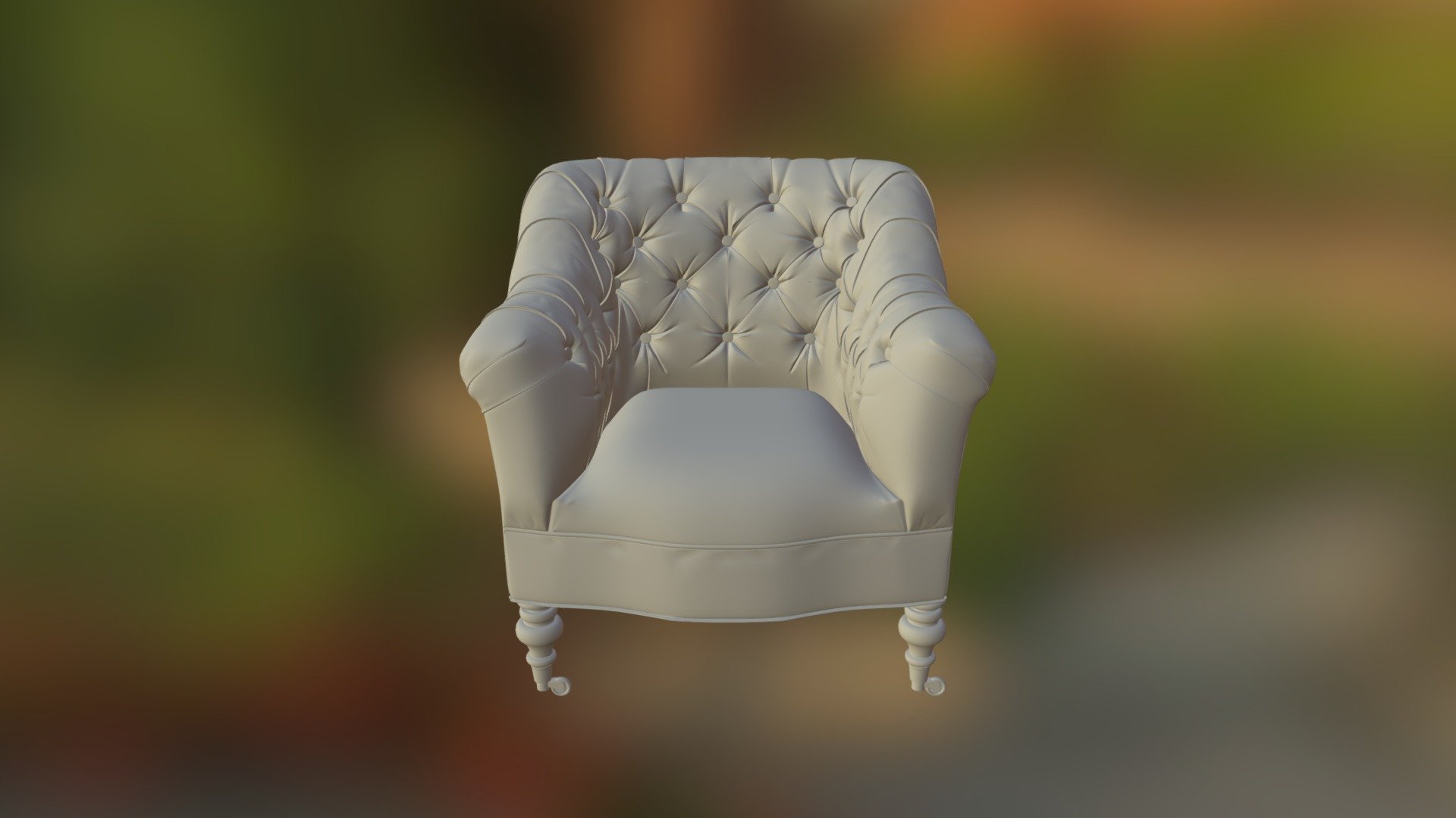 Sutton Leather Chair 3d model