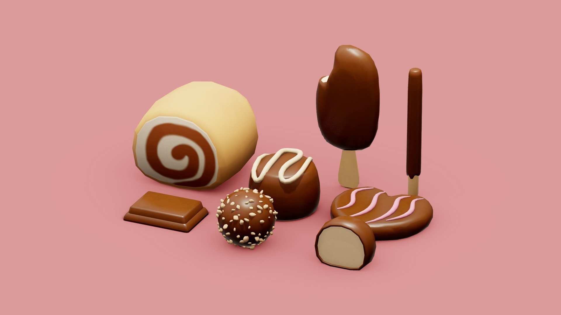 desserts 3d model