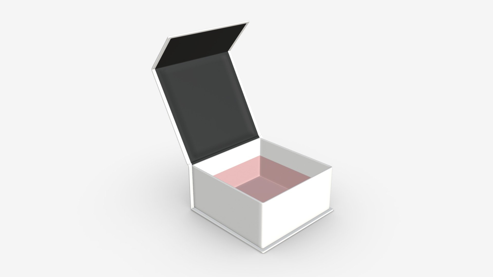 Magnetic paper gift box 02 open 3d model