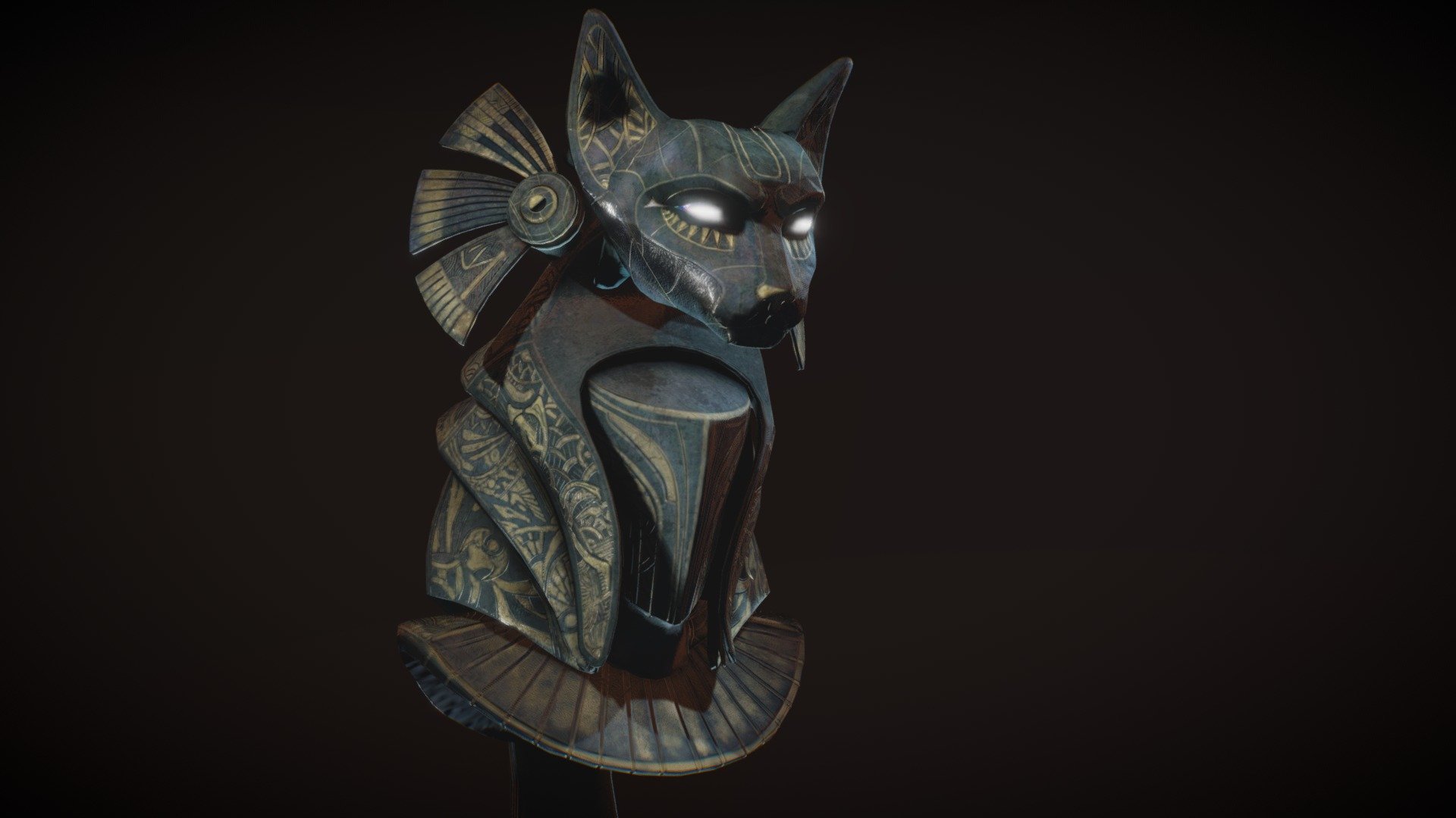 Bastet_helmet 3d model