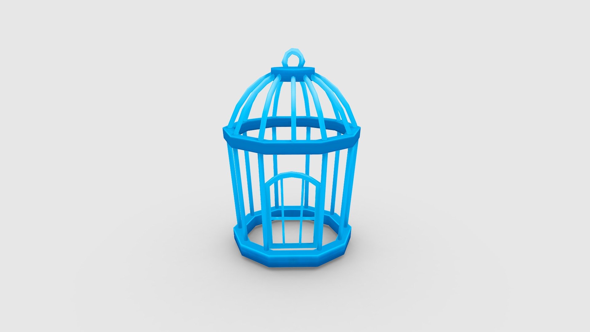 Cartoon Bird Cage 3d model