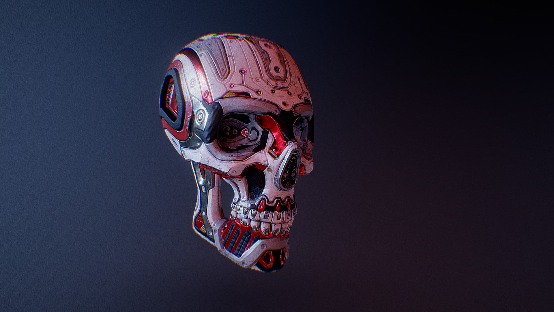 AI Skull 3d model