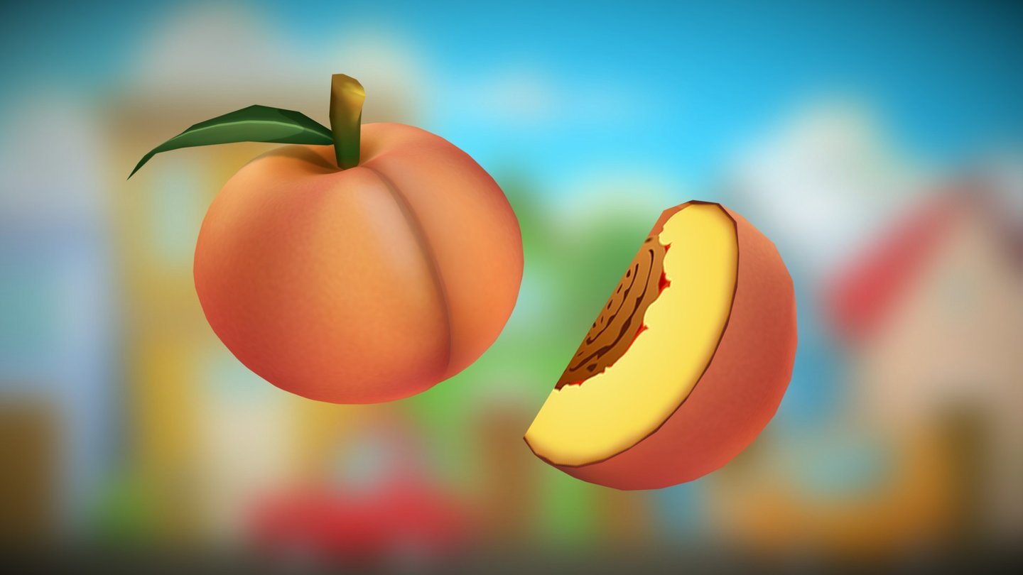 Peach 3d model