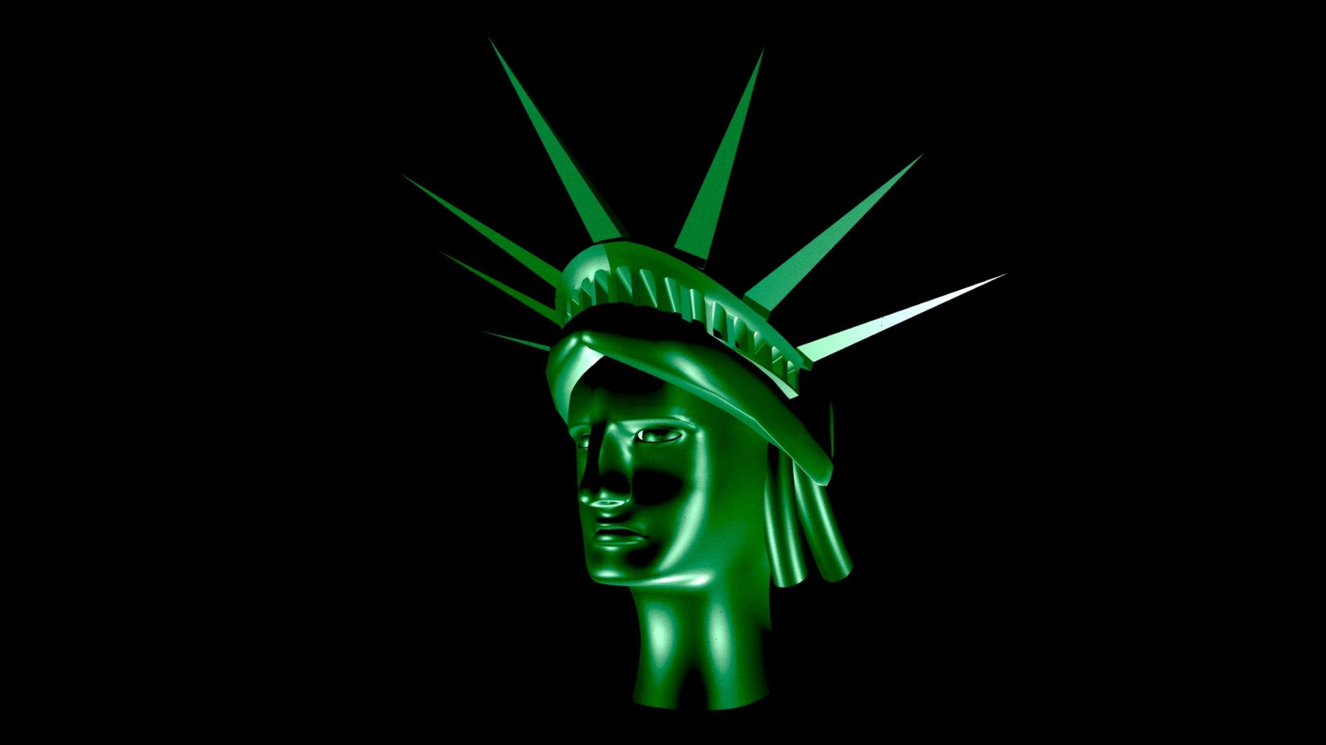 Head the Statue of Liberty 3d model