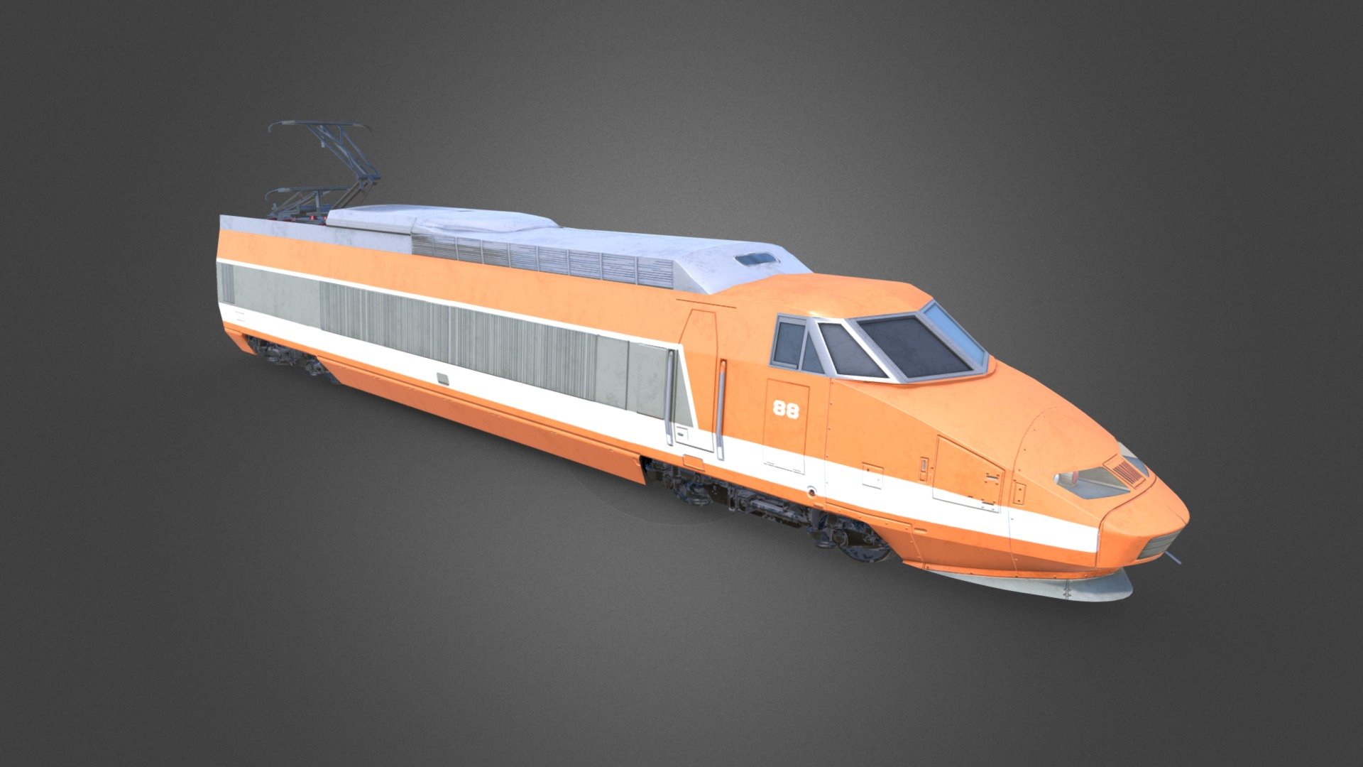 SNCF TGV Sud-Est Engine 3d model