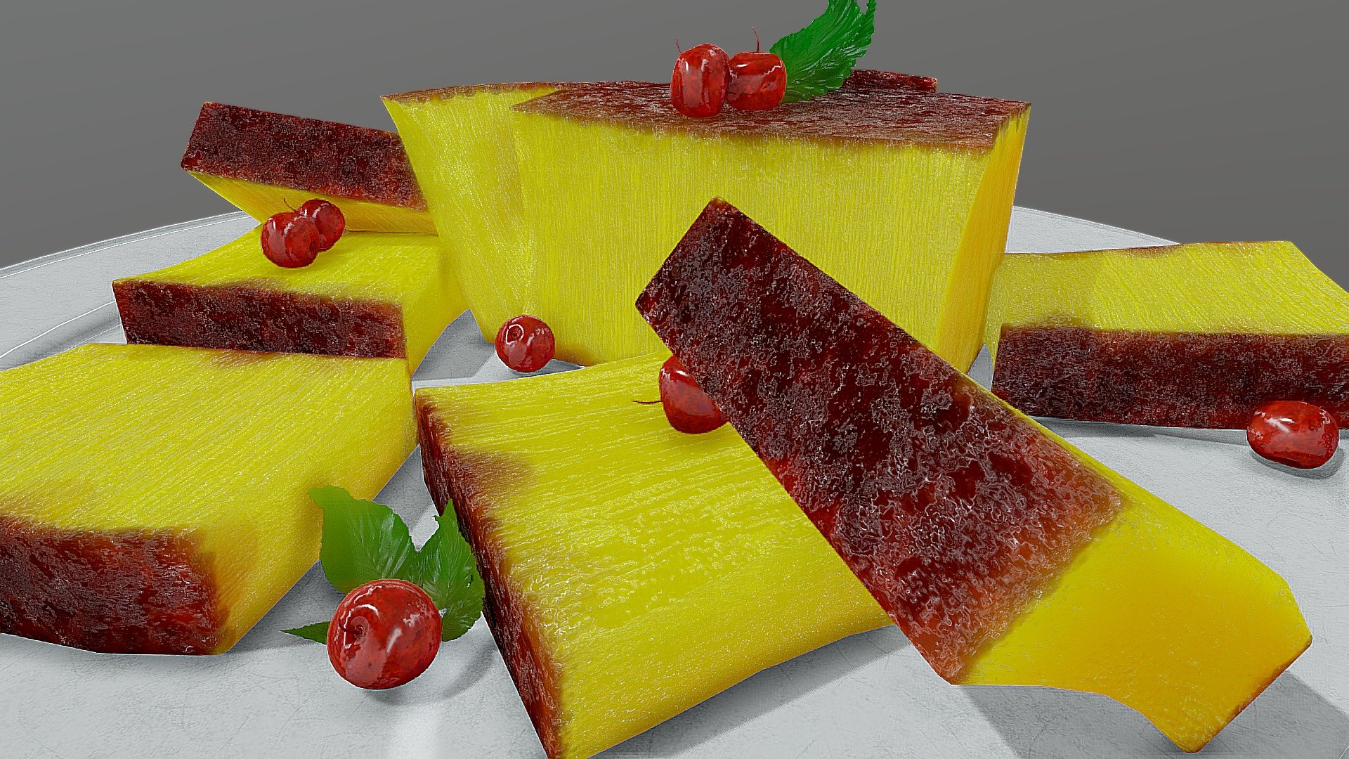 Bika Ambon Cake 3d model