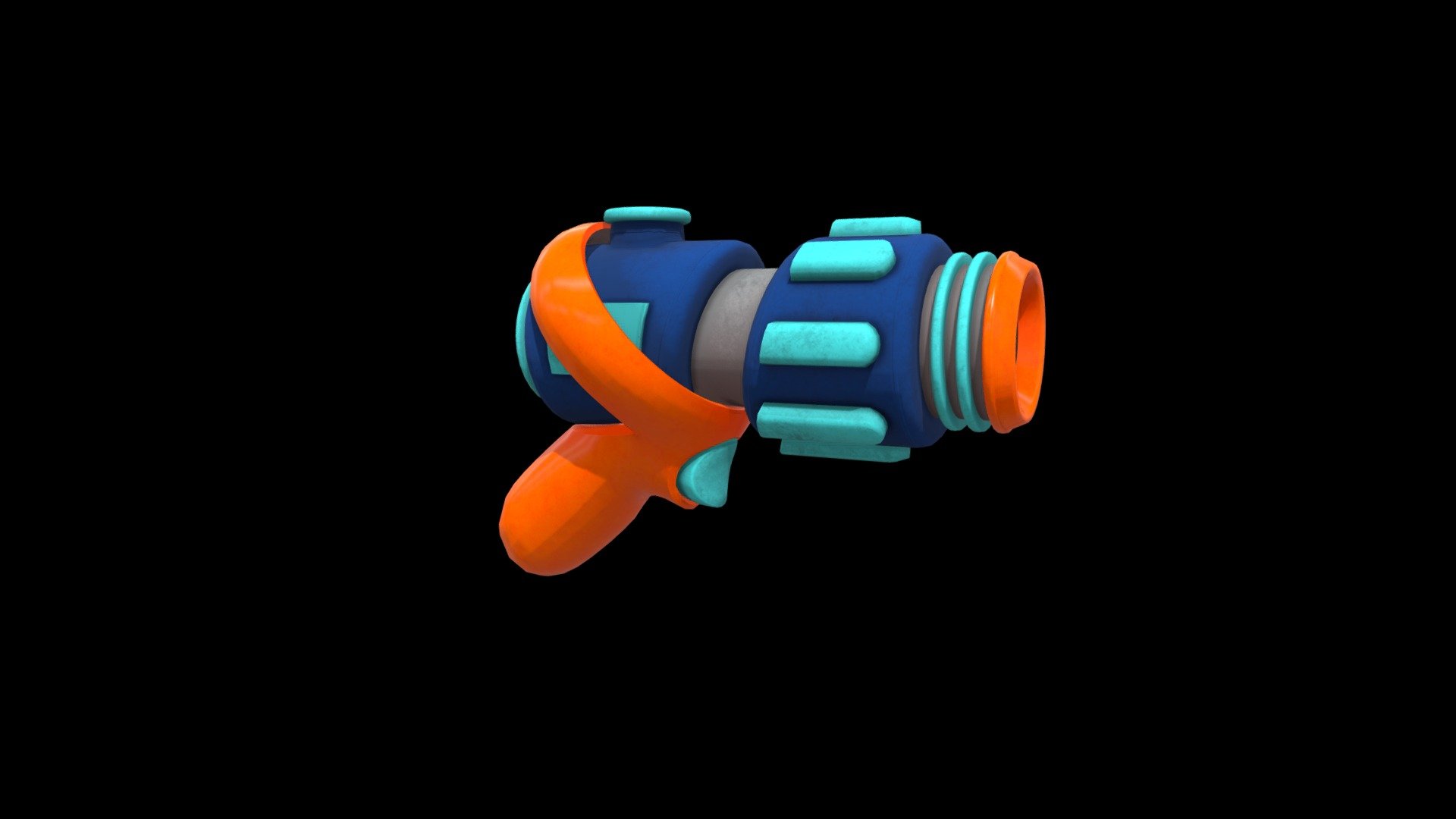 VR Controller Foam Ball Gun 3d model