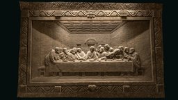 The Last Supper, relief, Wieliczka. 3D