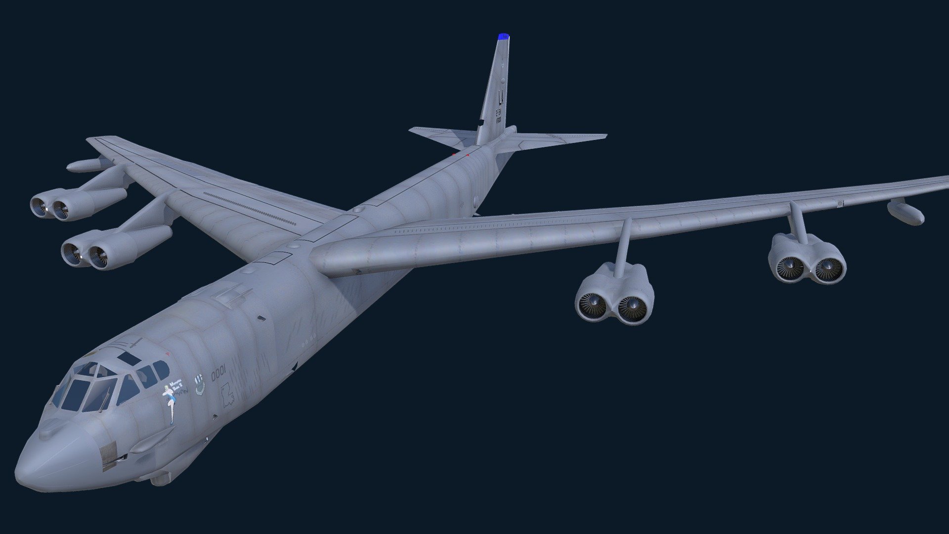 Boeing B-52 Stratofortress 3d model