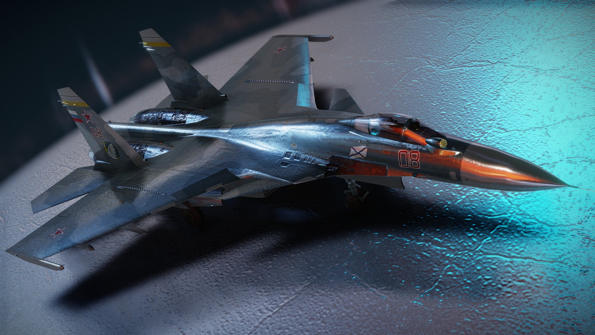 SU-33 Flanker-D 3d model