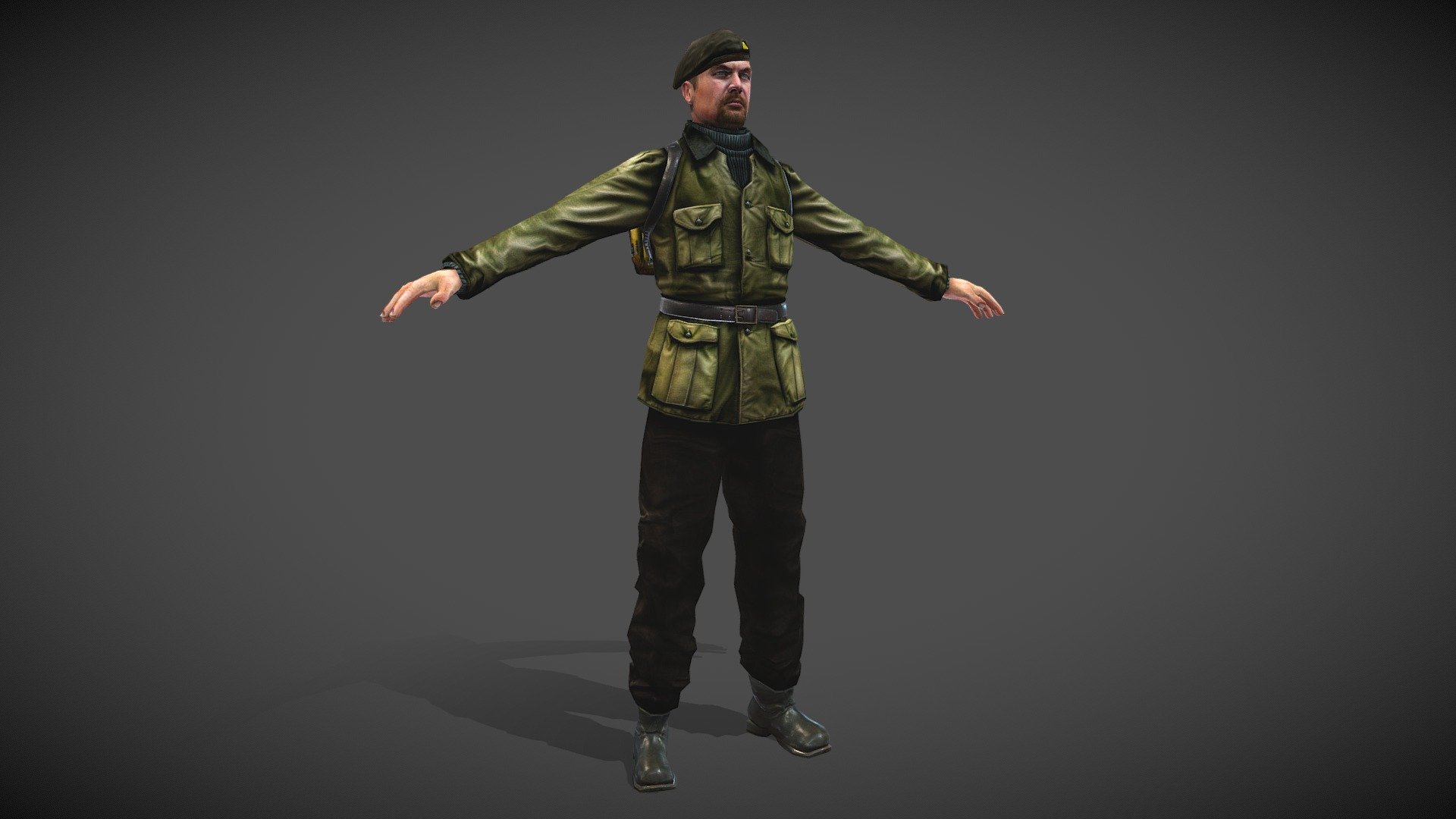 French partisan 3d model