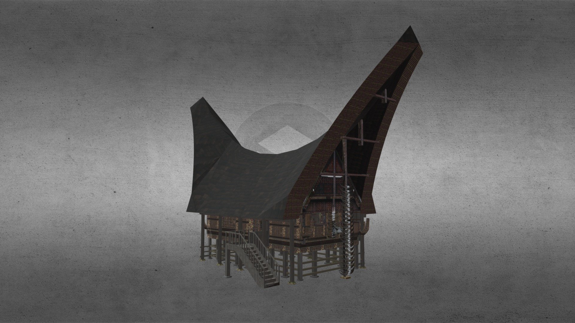 Tongkonan Tana Toraja 3d model