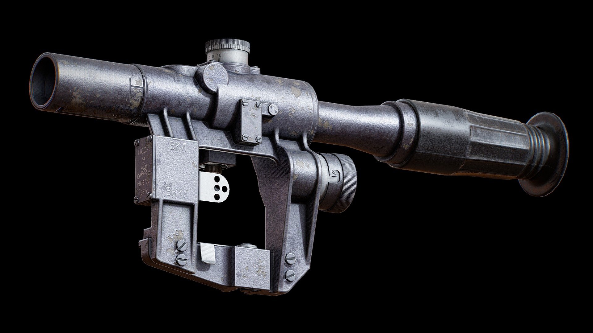 PSO-1/ПСО-1 Sniper Scope Lowpoly Gameready 3d model