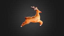 Gingerbread Reindeer 2 (LowPoly)