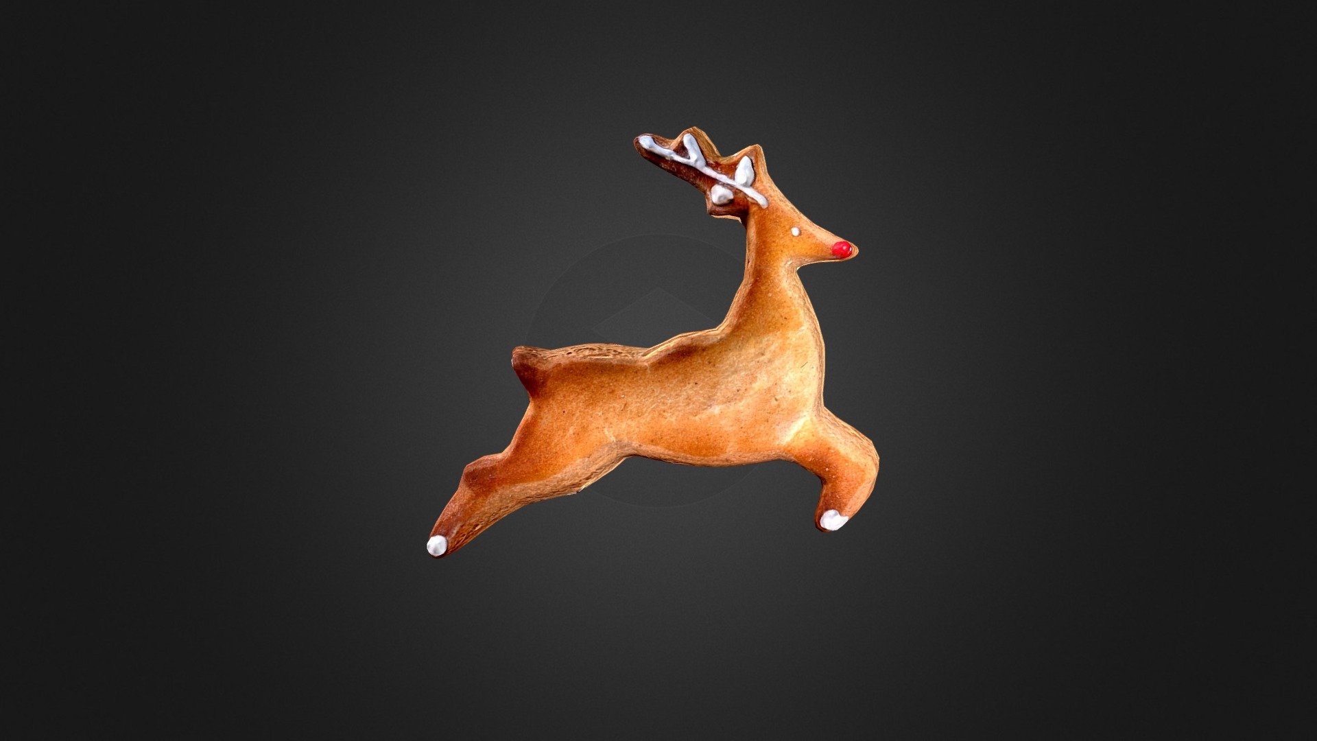 Gingerbread Reindeer 2 (LowPoly) 3d model