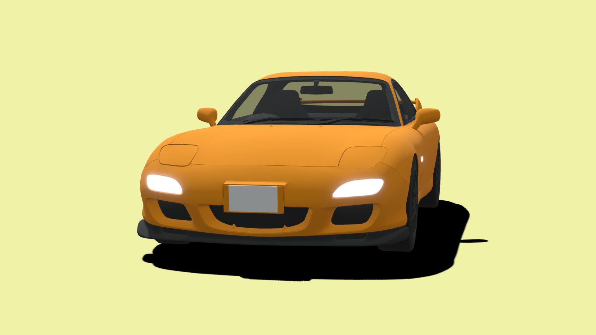 TOON Japan : Mazda RX-7 3d model