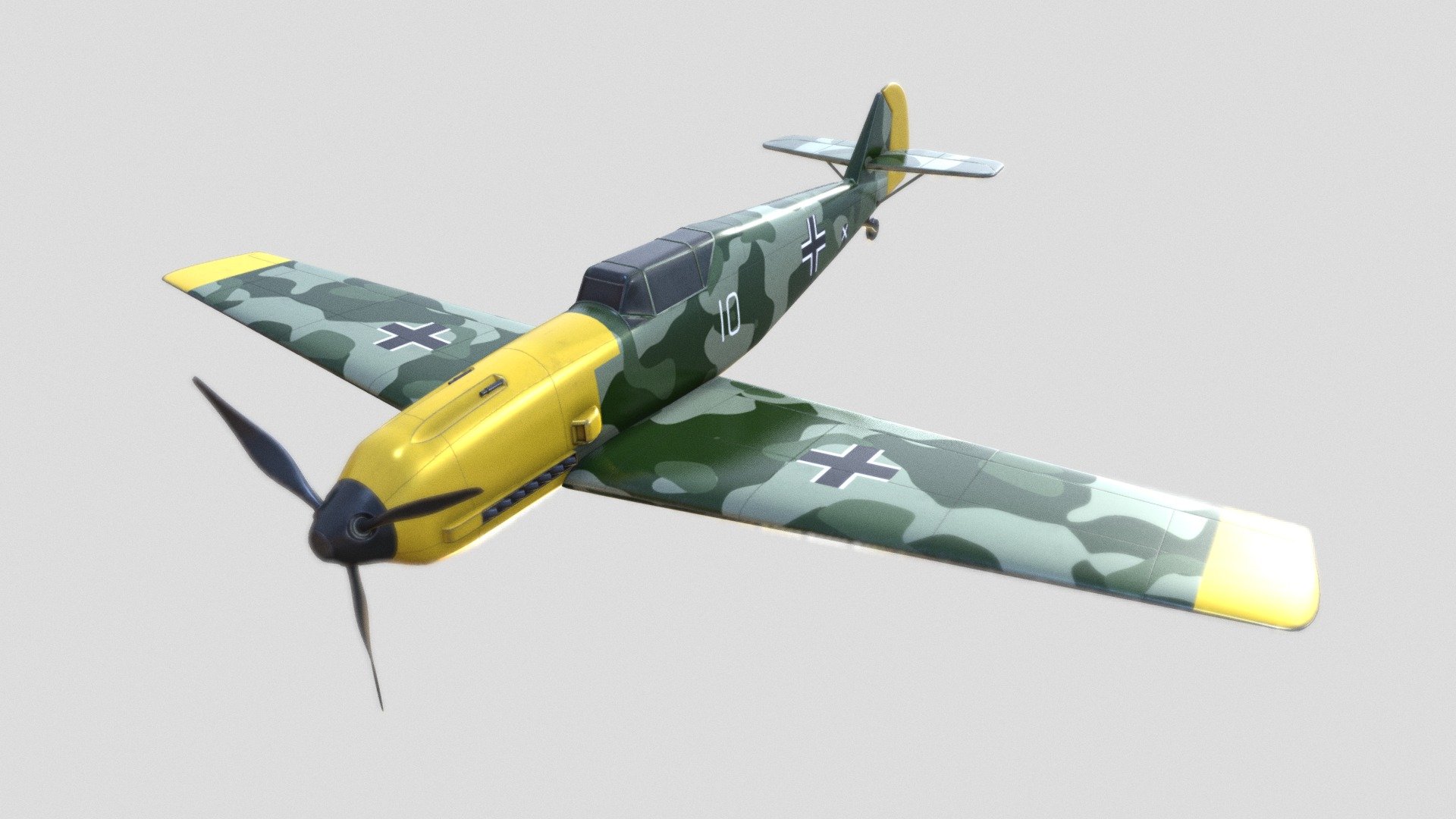 Messerschmitt Bf 109 Airplane 3d model