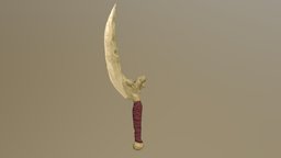 Bone Curved Sword