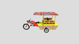 Chingchi Rickshaw Auto tuk tuk Rickshaw 3d model