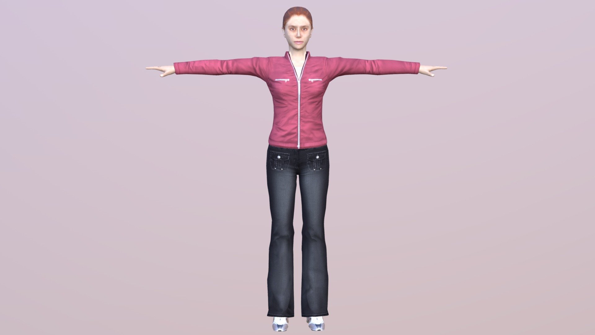 Woman 44 With 52 Animations 32 Morphs 3d model