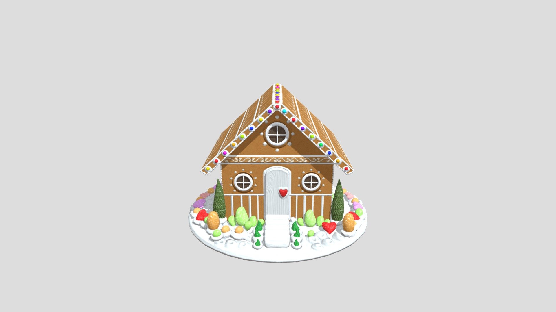 Gingerbread House 3d model