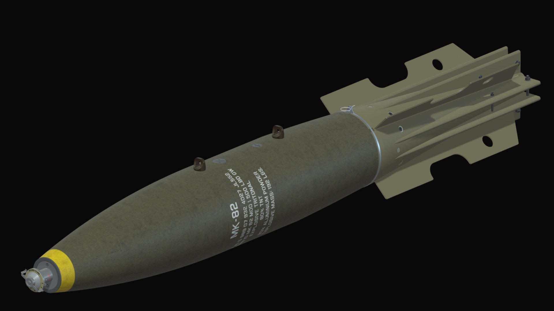 Mk.82/MK-15 SNAKEYE 3d model