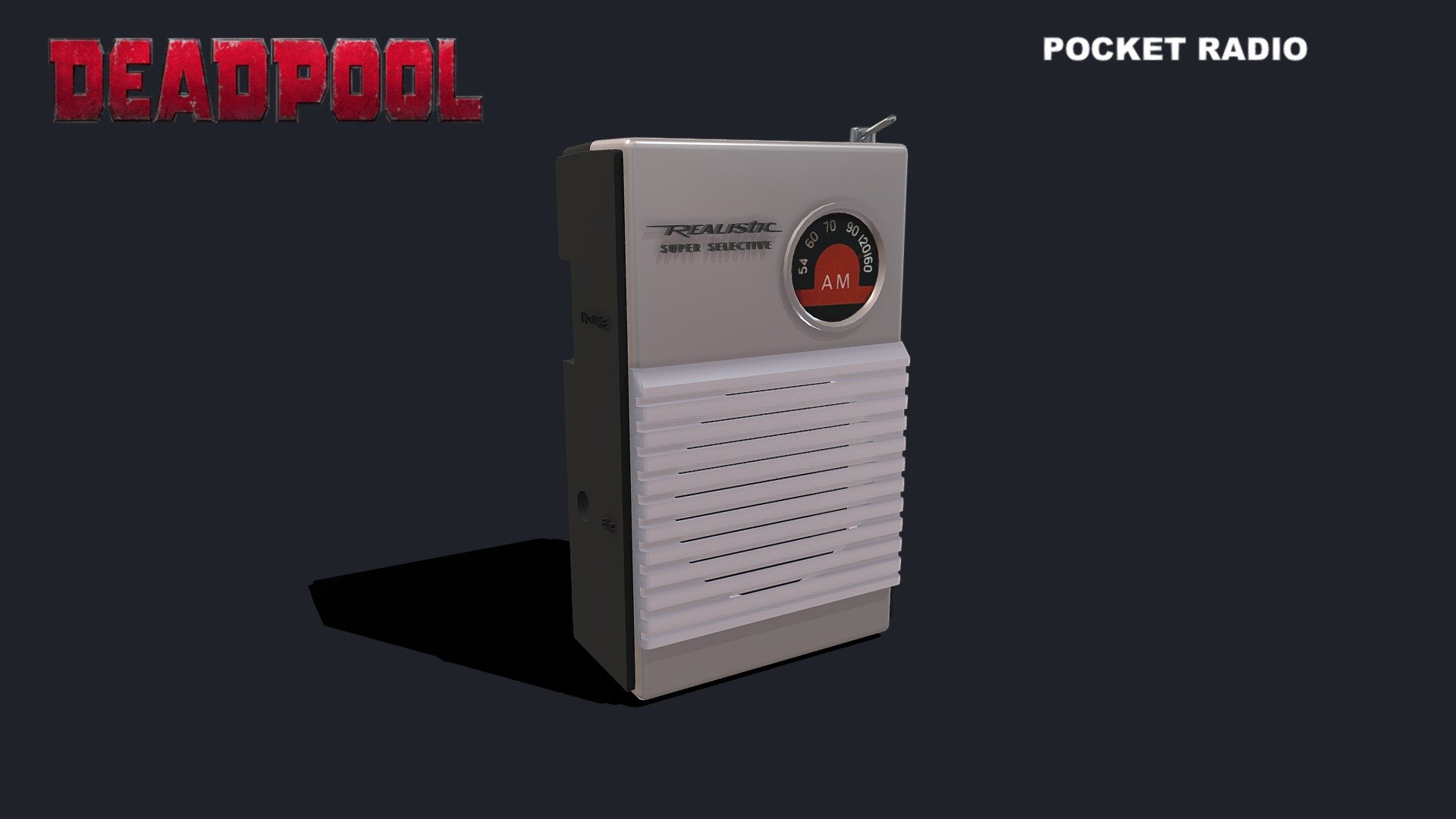 Deadpool Radio 3d model