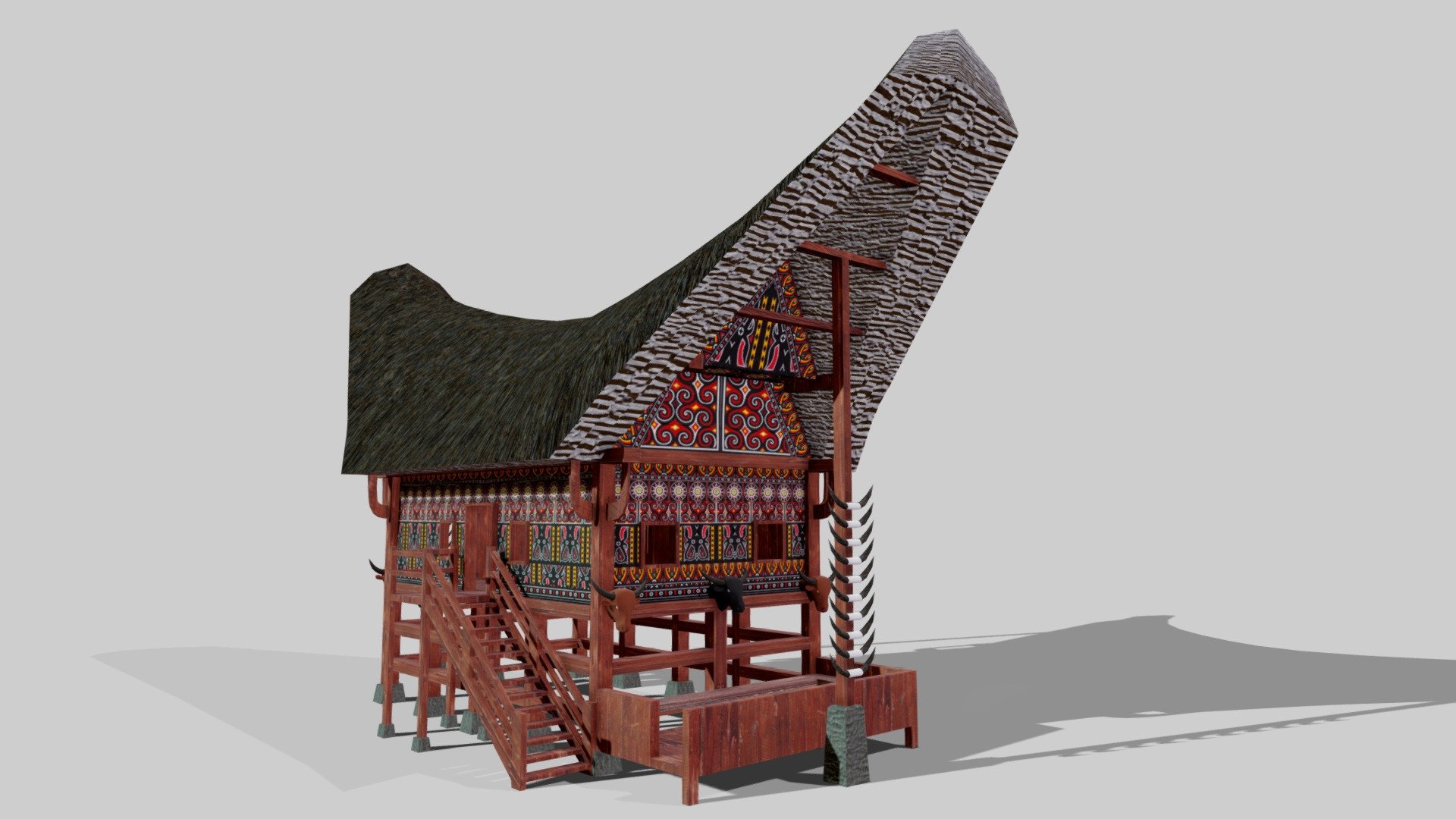 Rumah Tongkonan (Toraja) 3d model