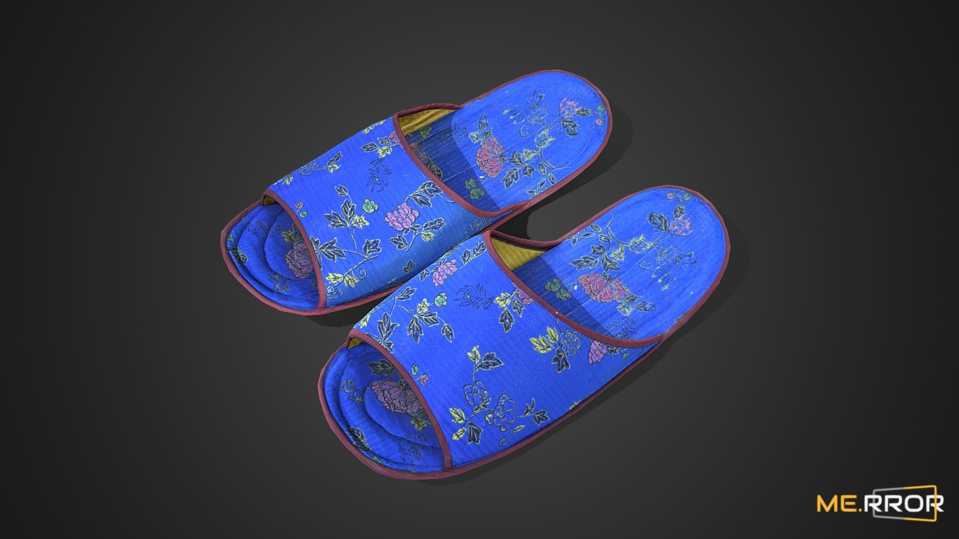 [Game-Ready] Oriental Fabric Slippers 3d model