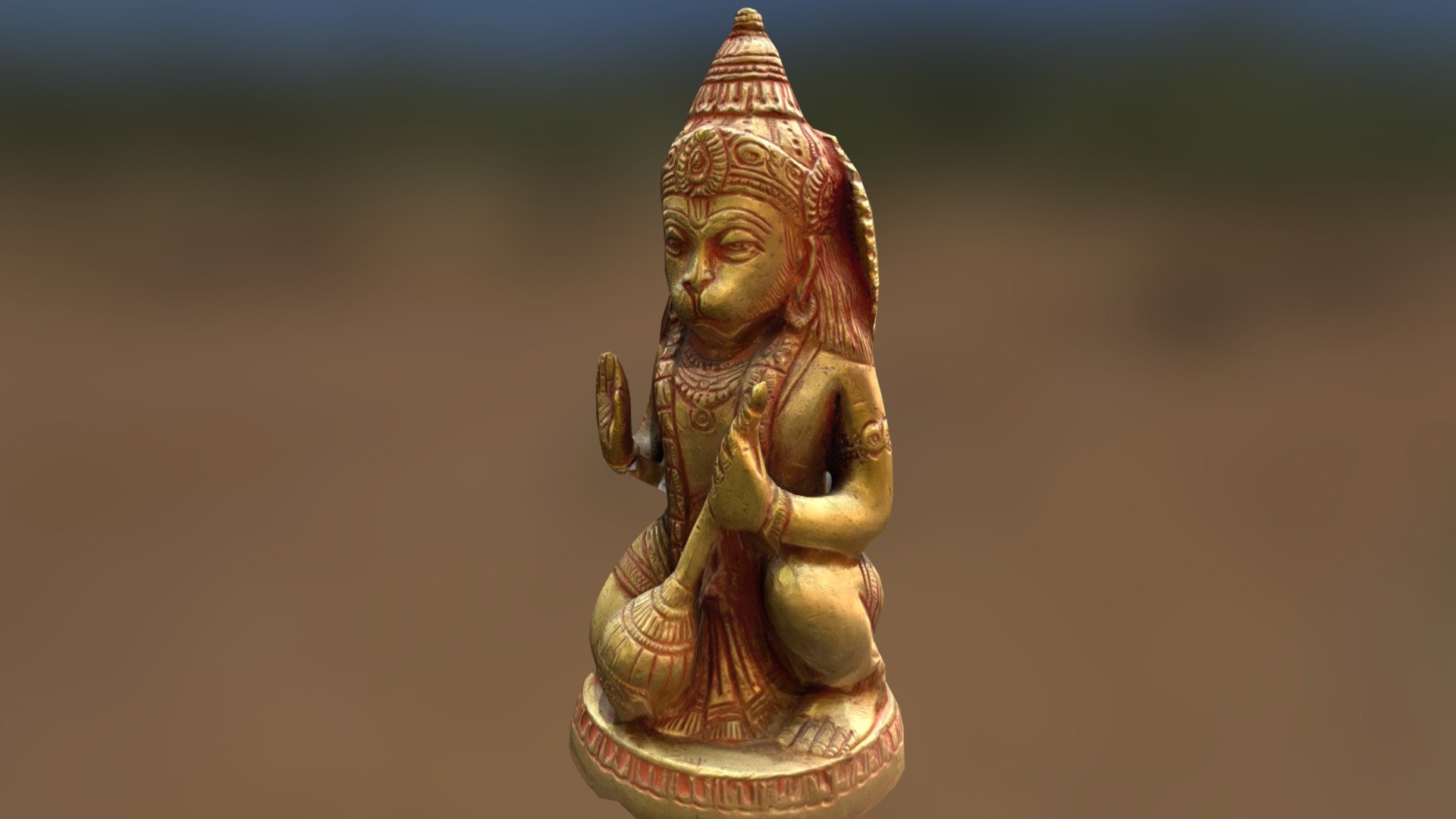 Hanuman Statuette Scan 3d model