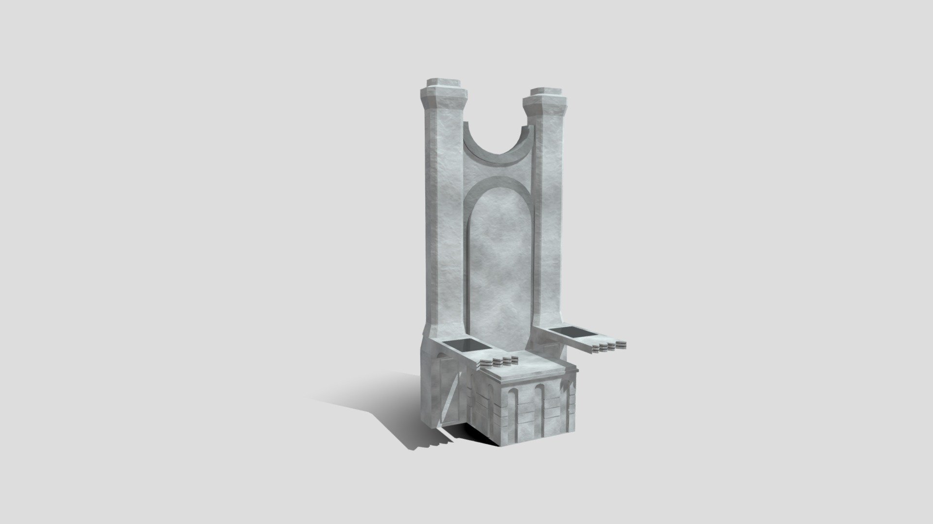 God of War Temple Of Ares Throne 3d model