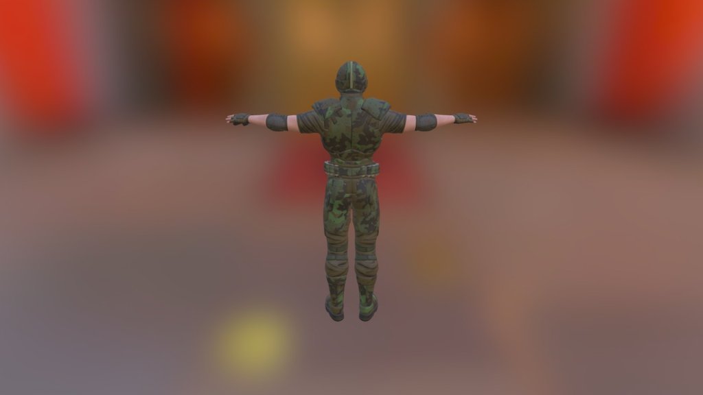 soldier Beige 3d model