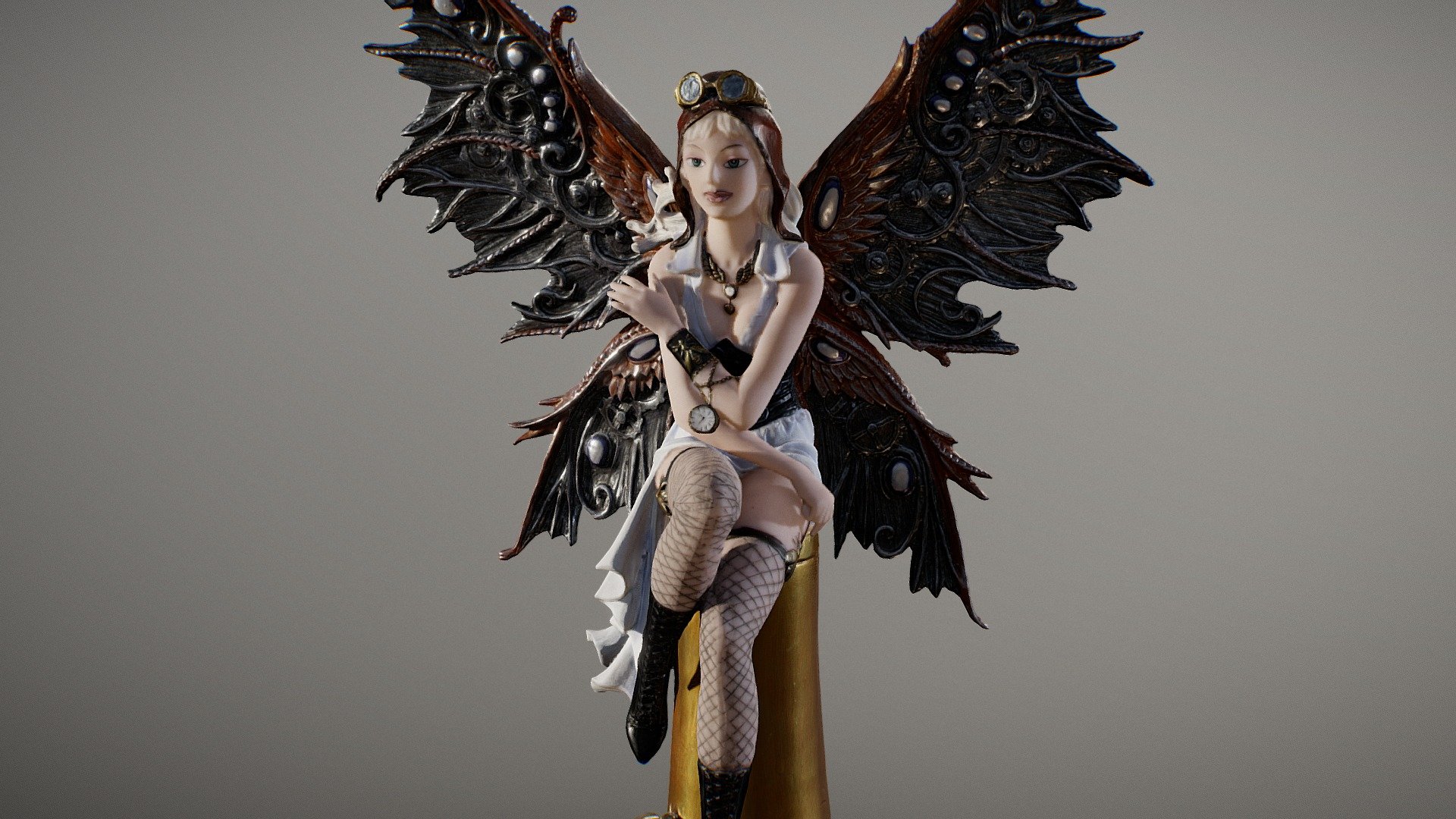 Steampunk Aviator Fairy 3d model