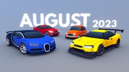 #August2023, Low Poly Cars