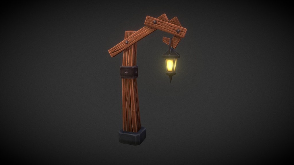 Stylized Lantern 3d model