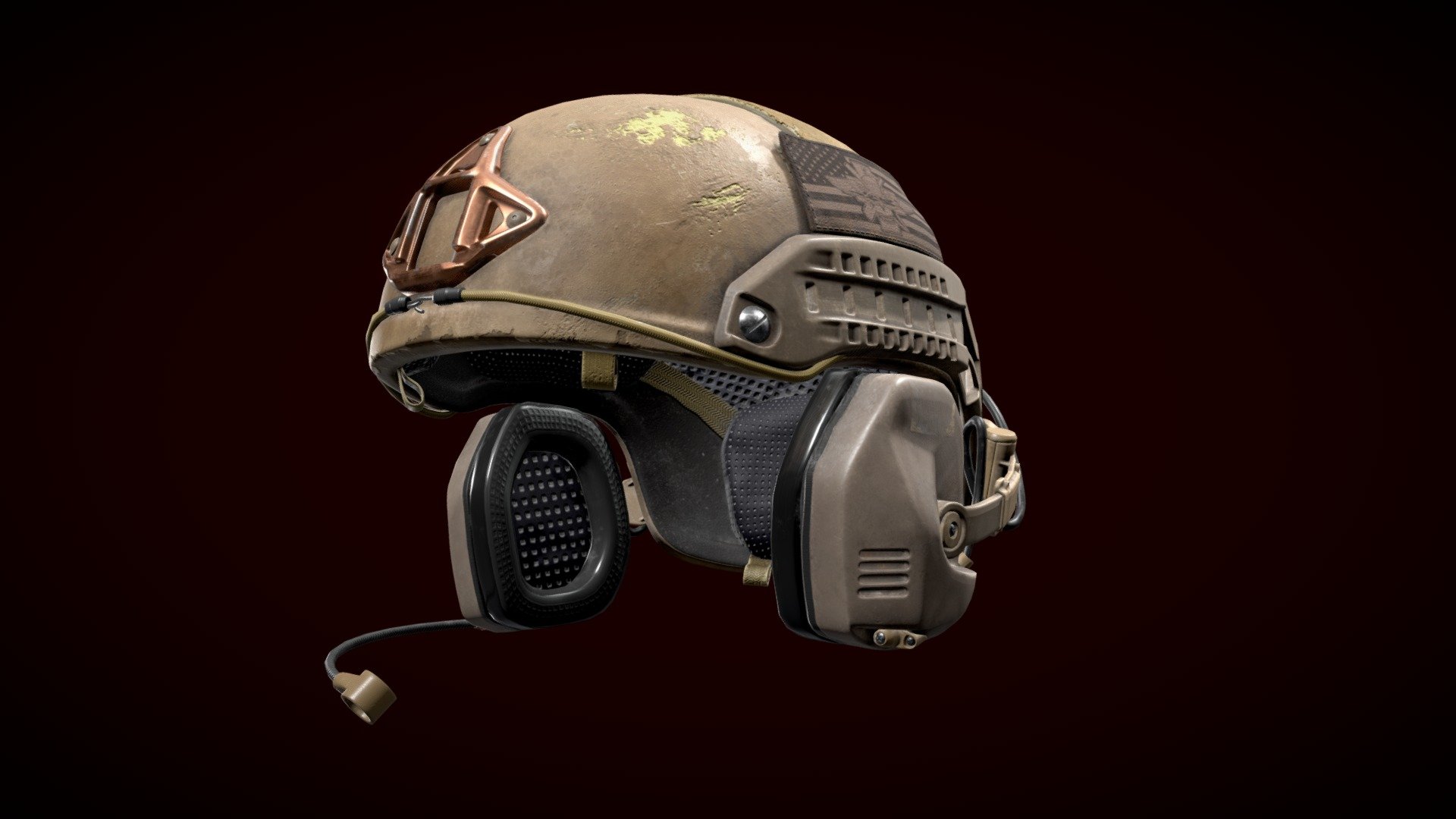 Tactical Headset 3d model