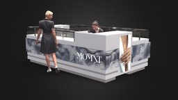 Торговый островок MOMNT. Jewelry mall kiosk